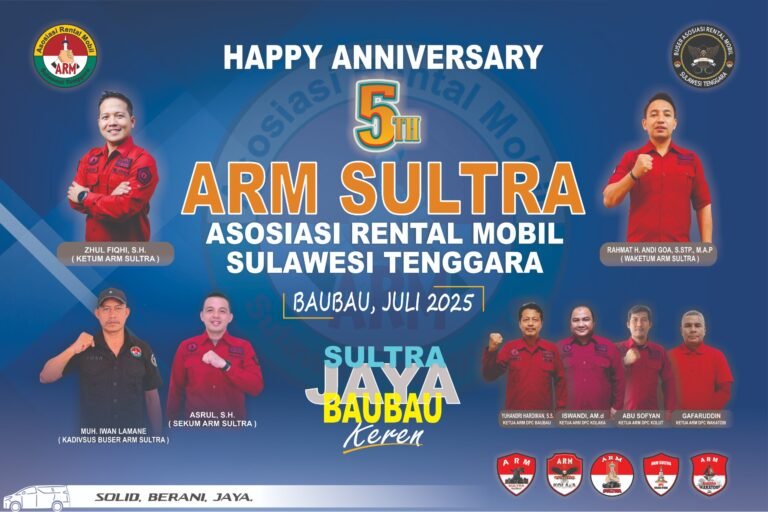 Baubau Tuan Rumah HUT ARM Sultra ke-5 Tahun 2025