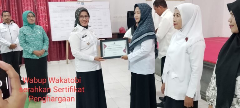 TK Negeri Pembina 1 Wangi-Wangi Selatan Dinobatkan Sebagai Sekolah Ramah Anak