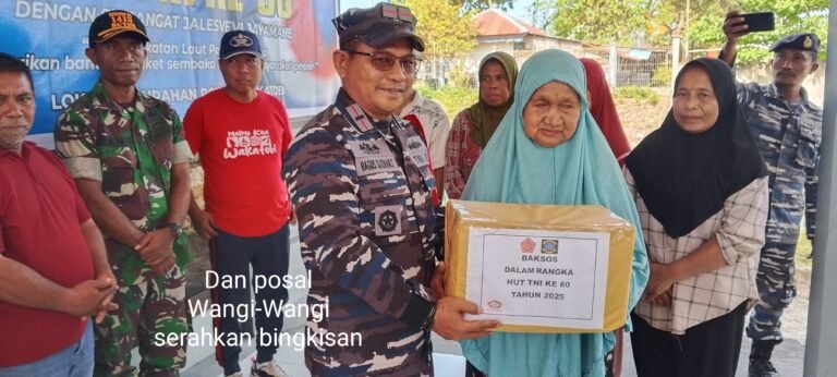Jelang HUT TNI ke-80, Pos Angkatan Laut Wangi-Wangi Wakatobi Lakukan Hal Ini
