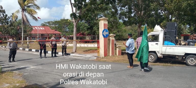HMI Cabang Wakatobi Gelar Unras Soroti Pengurus STAI Wakatobi Periode 2018-2022