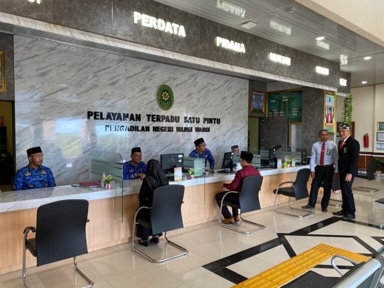 Usung Motto Gacor, Pengadilan Negeri Wangi-Wangi Gelar Role Play Petugas PTSP di Hari Kesaktian Pancasila