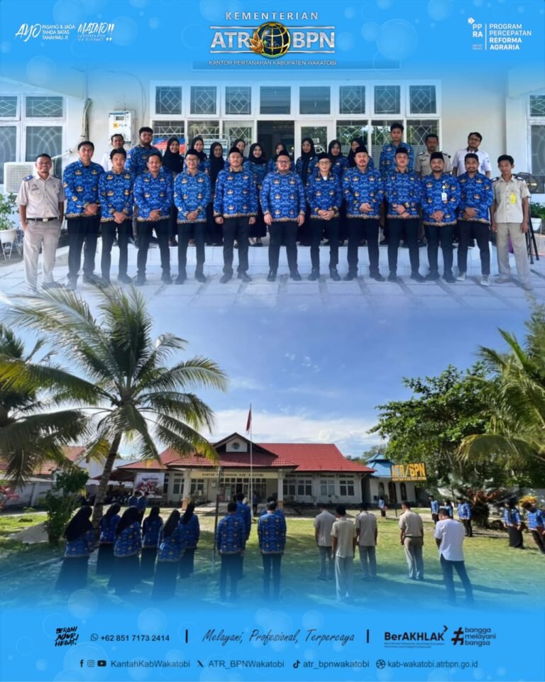 Kantor Pertanahan Wakatobi Gelar Upacara Peringatan Hari Pahlawan