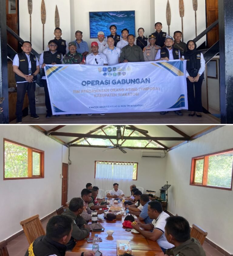 Patroli Gabungan di PT WDR Pulau Tomia, Kantor Imigrasi dan Timpora Wakatobi Periksa Status 15 TKA