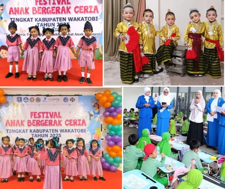 Gelar Festival Anak Bergerak Ceria, Begini Pesan Ketua IGTKI-PGRI Wakatobi