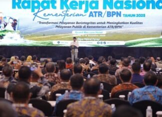 Buka Rakernas 2025, Begini Pesan Menteri ATR/BPN