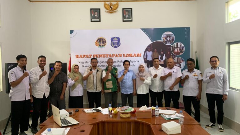 Kantah Wakatobi Tetapkan Dua Desa Lokasi Penanganan Akses Reforma Agraria 2026