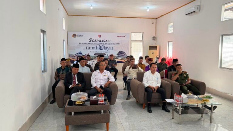 Kantah dan Pemkab Wakatobi Ikuti Sosialisasi Pengadministrasian Pendaftaran Tanah Ulayat