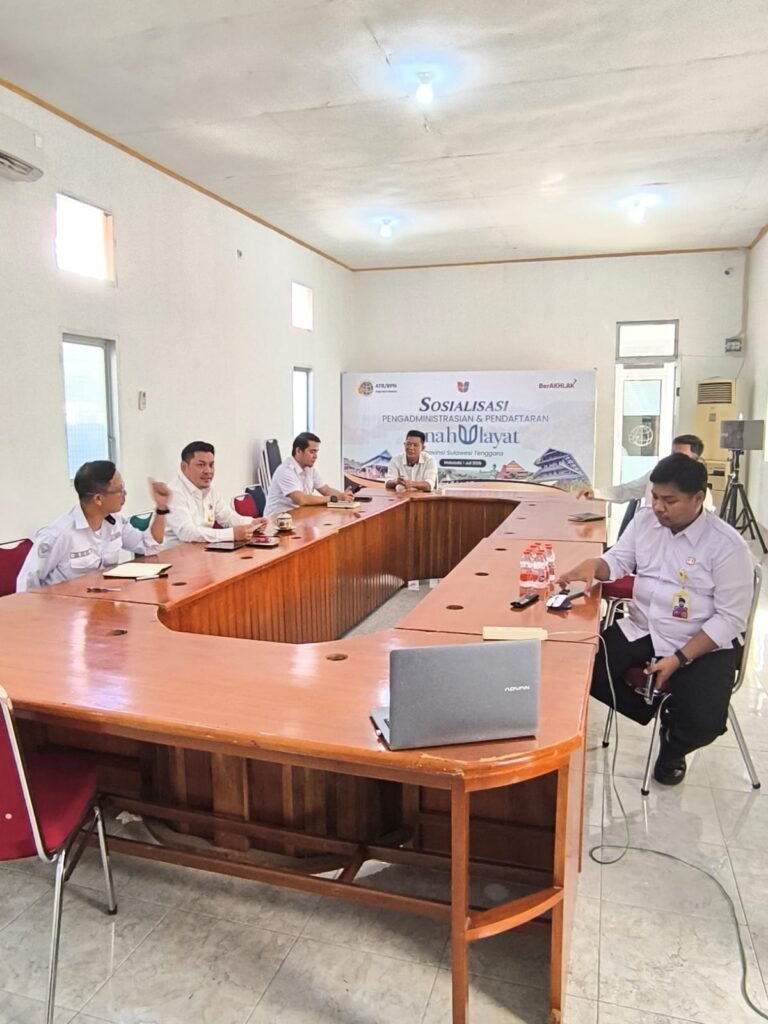 Kantah Wakatobi Ikuti Rapat Daring Pembahasan Pelayanan Pertanahan dan Progres Kegiatan PSN