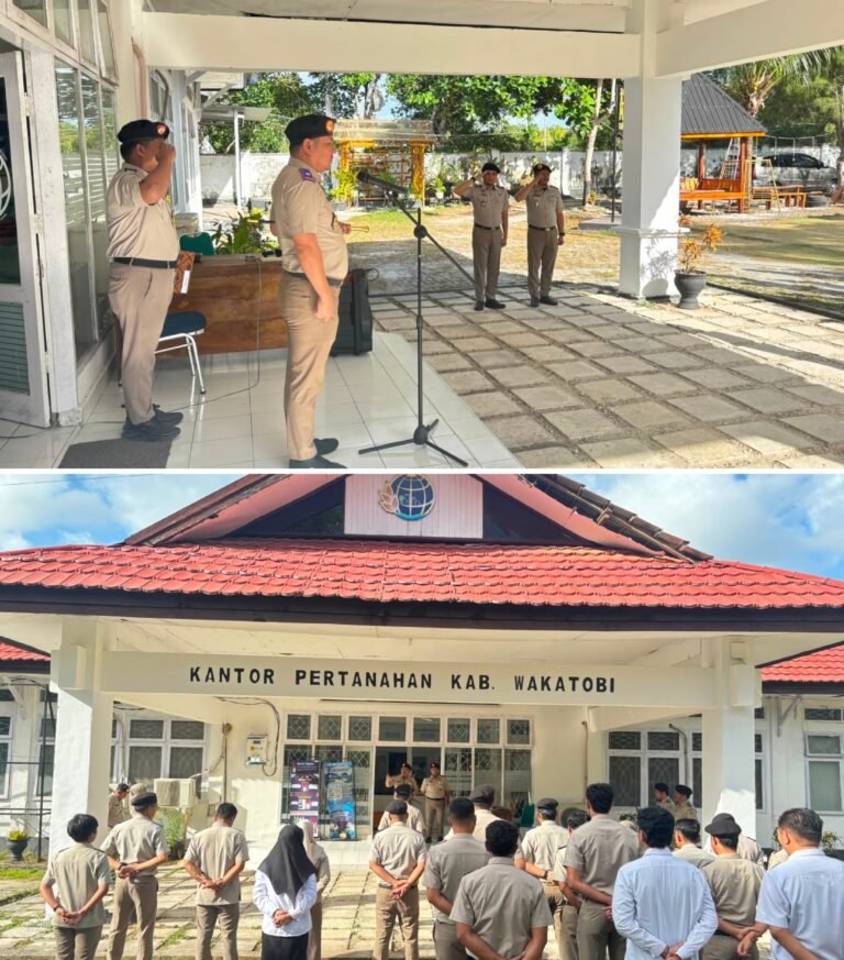 Gelar Apel Pagi, Kepala Kantah Wakatobi: Perkuat Disiplin dan Semangat Kerja